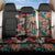 Hawaiian Hibiscus and Tropical Leaves Back Car Seat Cover Patchwork Grunge Abstract Vintage Style