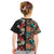 Hawaiian Hibiscus and Tropical Leaves Kid T Shirt Patchwork Grunge Abstract Vintage Style