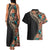 Hawaiian Hibiscus and Tropical Leaves Couples Matching Tank Maxi Dress and Hawaiian Shirt Patchwork Grunge Abstract and Tapa Tribal Pattern Half Style