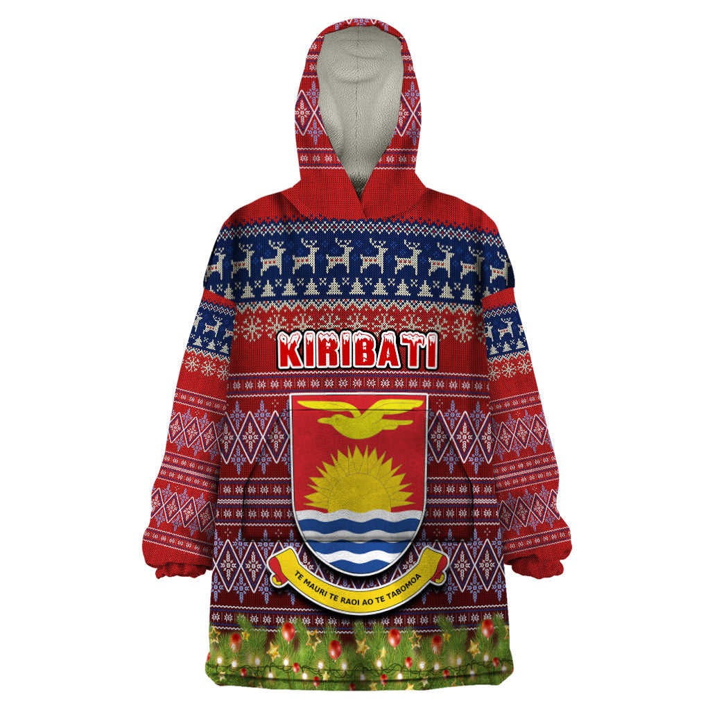 kiribati-christmas-wearable-blanket-hoodie-coat-of-arms-and-map-beautiful-merry-xmas-snowflake