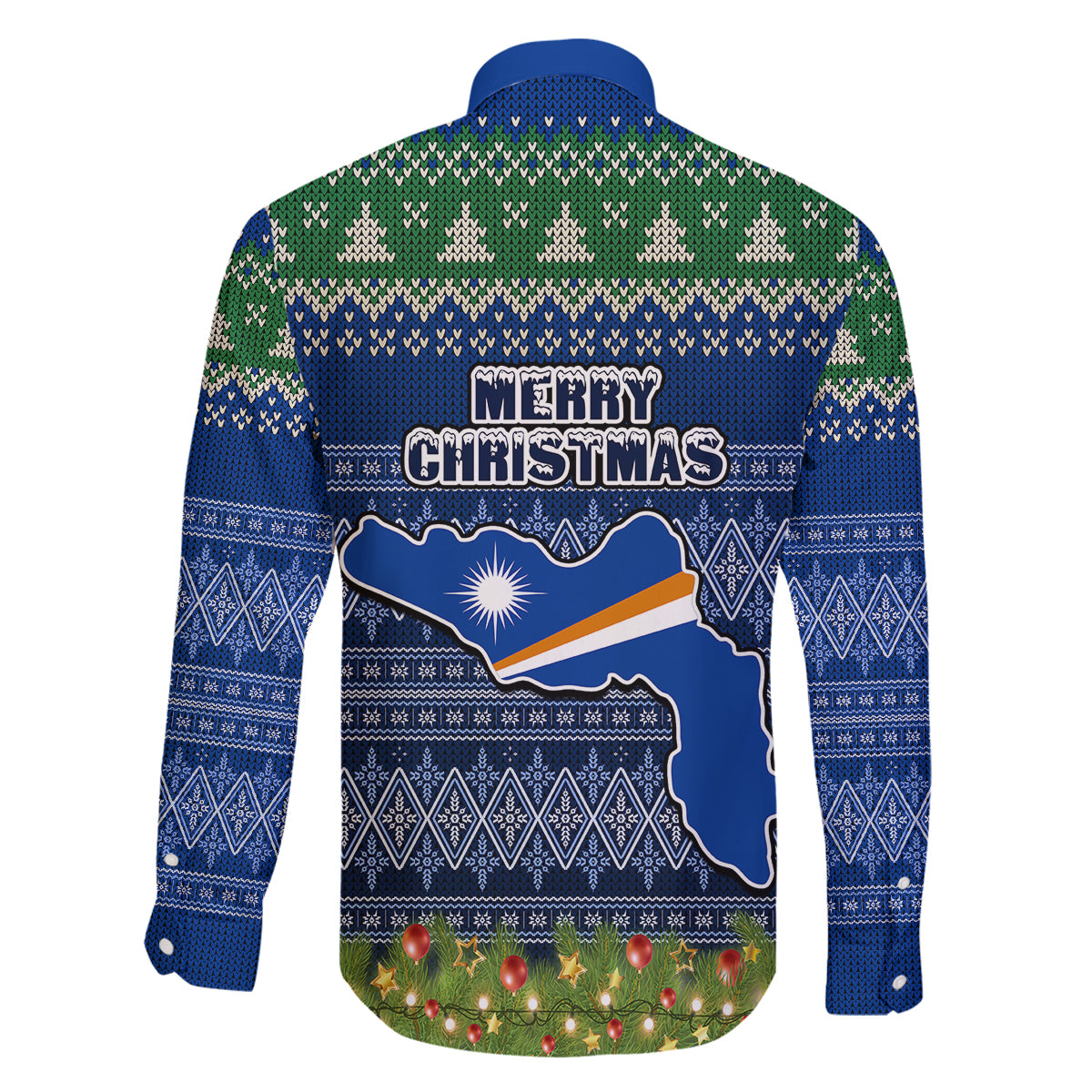 marshall-islands-christmas-family-matching-tank-maxi-dress-and-hawaiian-shirt-coat-of-arms-and-map-beautiful-merry-xmas-snowflake