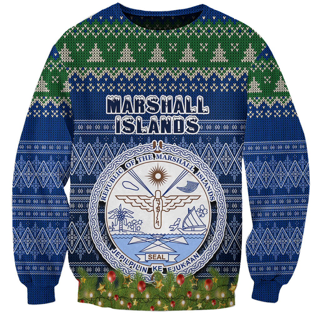 marshall-islands-christmas-sweatshirt-coat-of-arms-and-map-beautiful-merry-xmas-snowflake