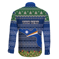 personalised-marshall-islands-christmas-family-matching-mermaid-dress-and-hawaiian-shirt-coat-of-arms-and-map-beautiful-merry-xmas-snowflake