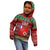 Wallis and Futuna Christmas Kid Hoodie Coat of Arms and Map Beautiful Merry Xmas Snowflake LT03 - Polynesian Pride