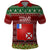 Wallis and Futuna Christmas Polo Shirt Coat of Arms and Map Beautiful Merry Xmas Snowflake LT03 Red - Polynesian Pride