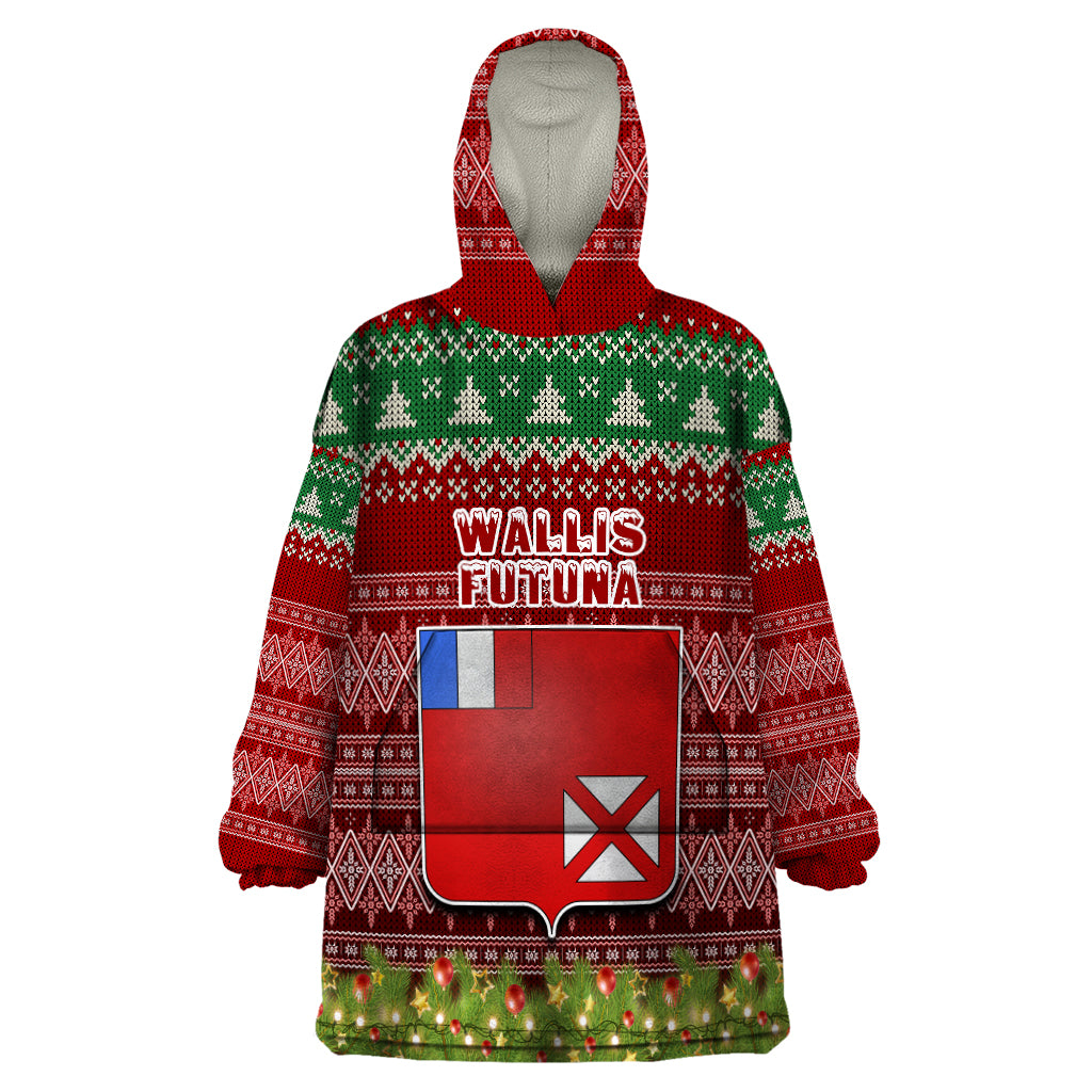 wallis-and-futuna-christmas-wearable-blanket-hoodie-coat-of-arms-and-map-beautiful-merry-xmas-snowflake