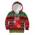 Personalised Wallis and Futuna Christmas Kid Hoodie Coat of Arms and Map Beautiful Merry Xmas Snowflake LT03 Hoodie Red - Polynesian Pride