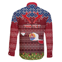 personalised-french-polynesia-christmas-family-matching-long-sleeve-bodycon-dress-and-hawaiian-shirt-coat-of-arms-and-map-beautiful-merry-xmas-snowflake