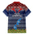 northern-mariana-islands-christmas-family-matching-mermaid-dress-and-hawaiian-shirt-coat-of-arms-and-map-beautiful-merry-xmas-snowflake