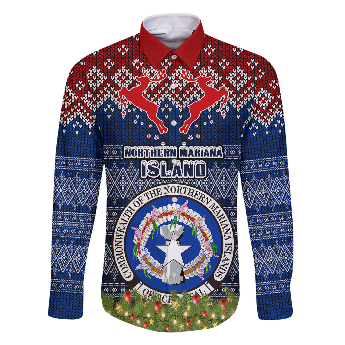 northern-mariana-islands-christmas-family-matching-summer-maxi-dress-and-hawaiian-shirt-coat-of-arms-and-map-beautiful-merry-xmas-snowflake