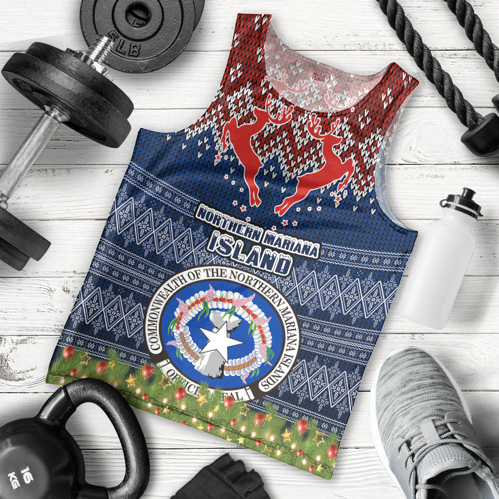 northern-mariana-islands-christmas-men-tank-top-coat-of-arms-and-map-beautiful-merry-xmas-snowflake