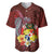 Tonga Humpback Whale Baseball Jersey National Seal with Hibiscus and Polynesian Tattoo