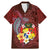 Tonga Humpback Whale Family Matching Mermaid Dress and Hawaiian Shirt National Seal with Hibiscus and Polynesian Tattoo