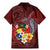 Tonga Humpback Whale Family Matching Mermaid Dress and Hawaiian Shirt National Seal with Hibiscus and Polynesian Tattoo