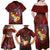 Tonga Humpback Whale Family Matching Off Shoulder Maxi Dress and Hawaiian Shirt National Seal with Hibiscus and Polynesian Tattoo