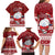 Palau Christmas Family Matching Long Sleeve Bodycon Dress and Hawaiian Shirt Snowman and Palau Coat of Arms Maori Tribal Xmas Style LT03 - Polynesian Pride