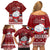 Palau Christmas Family Matching Off Shoulder Short Dress and Hawaiian Shirt Snowman and Palau Coat of Arms Maori Tribal Xmas Style LT03 - Polynesian Pride