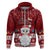 Palau Christmas Hoodie Snowman and Palau Coat of Arms Maori Tribal Xmas Style LT03 - Polynesian Pride