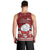 Palau Christmas Men Tank Top Snowman and Palau Coat of Arms Maori Tribal Xmas Style LT03 - Polynesian Pride