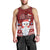 Palau Christmas Men Tank Top Snowman and Palau Coat of Arms Maori Tribal Xmas Style LT03 - Polynesian Pride