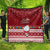 Palau Christmas Quilt Snowman and Palau Coat of Arms Maori Tribal Xmas Style LT03 - Polynesian Pride