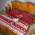 Palau Christmas Quilt Snowman and Palau Coat of Arms Maori Tribal Xmas Style LT03 - Polynesian Pride