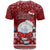 Palau Christmas T Shirt Snowman and Palau Coat of Arms Maori Tribal Xmas Style LT03 - Polynesian Pride