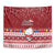 Palau Christmas Tapestry Snowman and Palau Coat of Arms Maori Tribal Xmas Style LT03 - Polynesian Pride