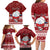 Personalised Palau Christmas Family Matching Long Sleeve Bodycon Dress and Hawaiian Shirt Snowman and Palau Coat of Arms Maori Tribal Xmas Style LT03 - Polynesian Pride