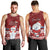 Personalised Palau Christmas Men Tank Top Snowman and Palau Coat of Arms Maori Tribal Xmas Style LT03 - Polynesian Pride