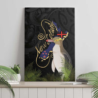 New Zealand Hoiho Canvas Wall Art Maori Art Tattoo and Silver Fern LT03 - Polynesian Pride
