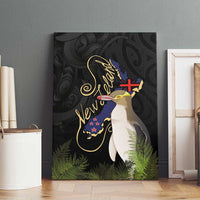 New Zealand Hoiho Canvas Wall Art Maori Art Tattoo and Silver Fern LT03 - Polynesian Pride