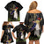 New Zealand Hoiho Family Matching Off Shoulder Short Dress and Hawaiian Shirt Maori Art Tattoo and Silver Fern