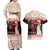 New Zealand Merry Christmas Couples Matching Off Shoulder Maxi Dress and Hawaiian Shirt Hoiho Xmas - Haka Dance and Pohutukawa