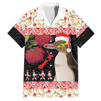 New Zealand Merry Christmas Family Matching Puletasi and Hawaiian Shirt Hoiho Xmas - Haka Dance and Pohutukawa