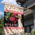 New Zealand Merry Christmas Garden Flag Hoiho Xmas - Haka Dance and Pohutukawa