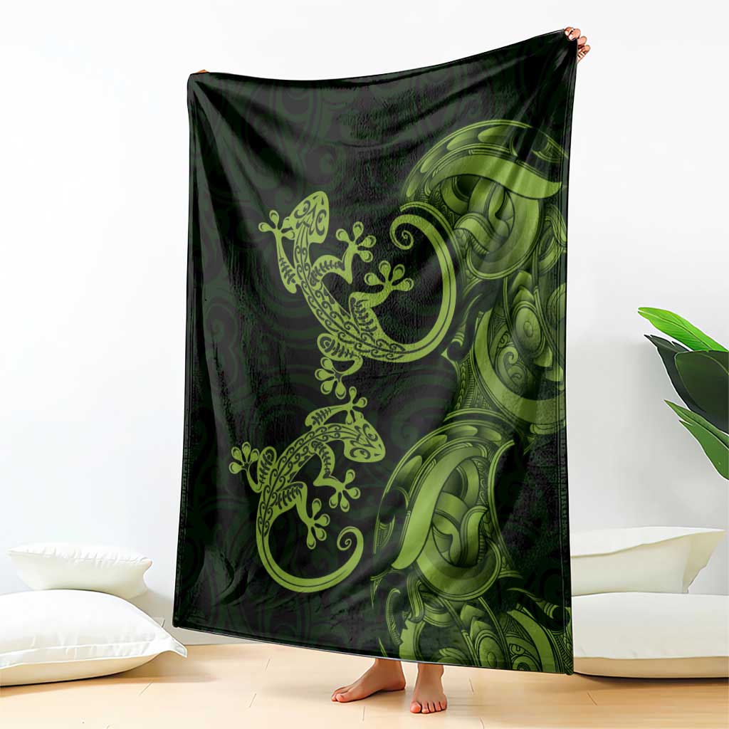 New Zealand Gecko Maori Art Tattoo Blanket LT03 - Polynesian Pride