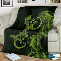 New Zealand Gecko Maori Art Tattoo Blanket LT03 - Polynesian Pride
