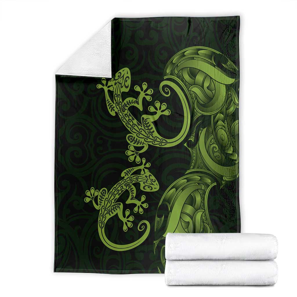New Zealand Gecko Maori Art Tattoo Blanket LT03 - Polynesian Pride
