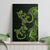 New Zealand Gecko Maori Art Tattoo Canvas Wall Art