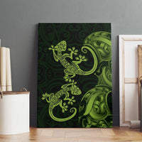 New Zealand Gecko Maori Art Tattoo Canvas Wall Art LT03 - Polynesian Pride