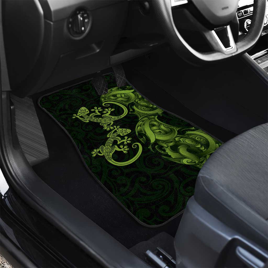 New Zealand Gecko Maori Art Tattoo Car Mats LT03 - Polynesian Pride