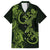 New Zealand Gecko Maori Art Tattoo Family Matching Short Sleeve Bodycon Dress and Hawaiian Shirt