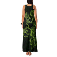 New Zealand Gecko Maori Art Tattoo Family Matching Tank Maxi Dress and Hawaiian Shirt
