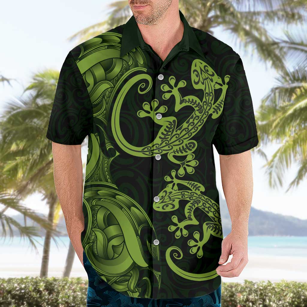 New Zealand Gecko Maori Art Tattoo Hawaiian Shirt LT03 - Polynesian Pride