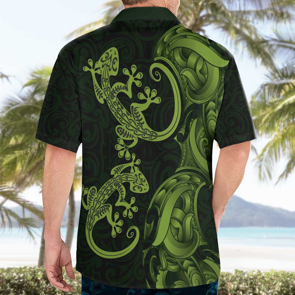 New Zealand Gecko Maori Art Tattoo Hawaiian Shirt LT03 - Polynesian Pride