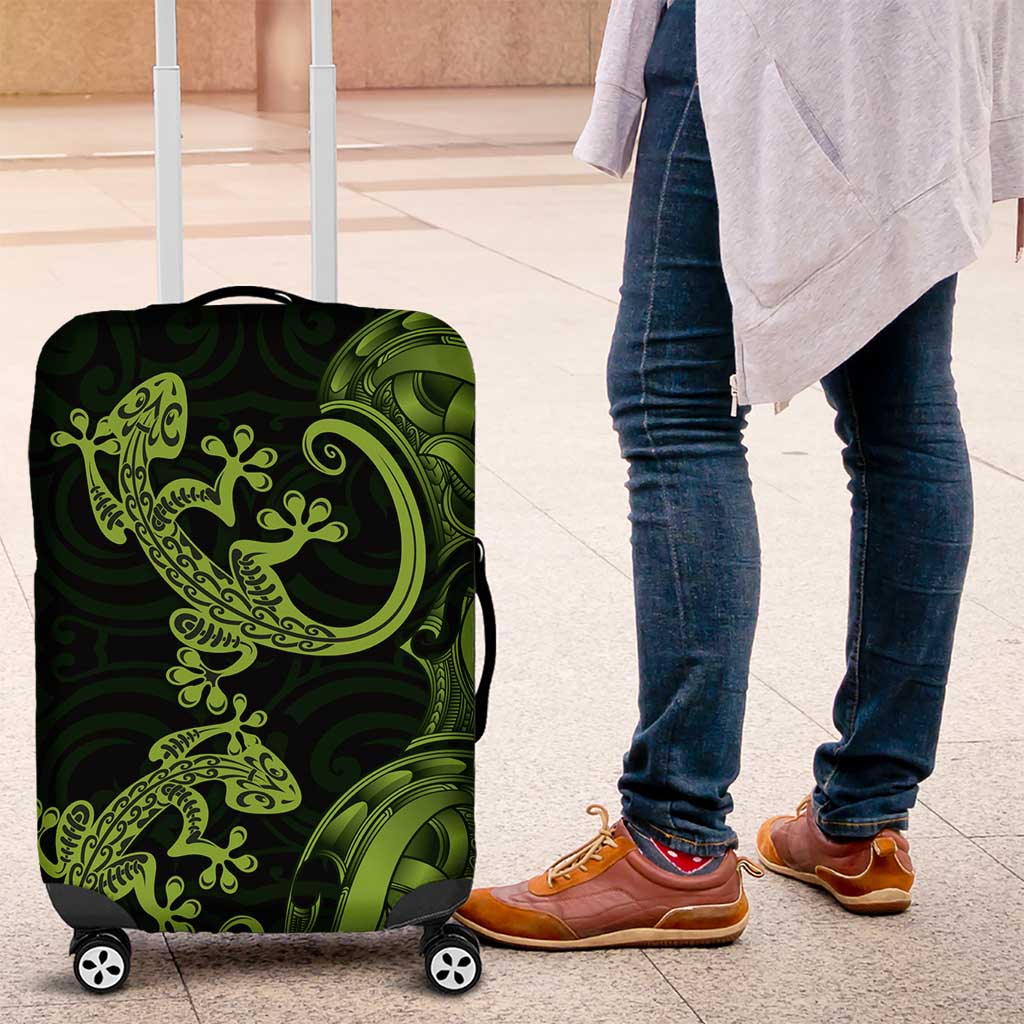 New Zealand Gecko Maori Art Tattoo Luggage Cover