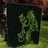 New Zealand Gecko Maori Art Tattoo Quilt