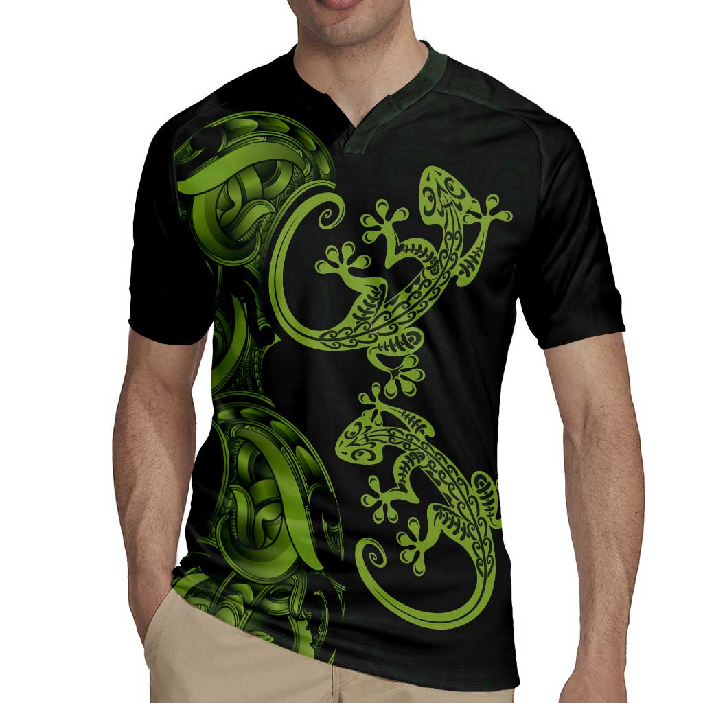 New Zealand Gecko Maori Art Tattoo Rugby Jersey