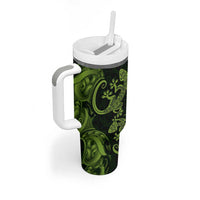 New Zealand Gecko Maori Art Tattoo Tumbler With Handle LT03 - Polynesian Pride